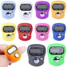 74252236 - High-Quality 5-Digit Tally Counter, Handheld with LCD, 00000-99999, Quick Reset, Adjustable Ring, Compact Public Counter