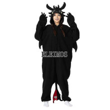 (As shown picture 1, S Fit 145-158cm) Kigurumi Onesie Cartoon Tothless Pajamas For Adult Women Men Animal Pyjamas Homewear Halloween Cosplay Party Costume High Quality