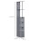 Homcom HOMCOM Tall Bathroom Storage Cabinet with Shelf and Drawers, Grey 2