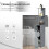 Homcom HOMCOM Tall Bathroom Storage Cabinet with Shelf and Drawers, Grey 3