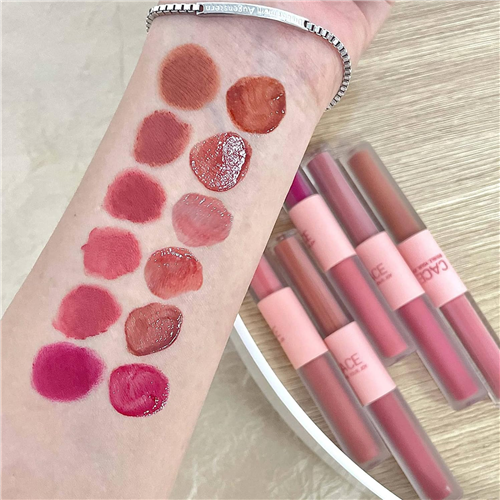 6 Colors 2 in 1 Double-end Lip Gloss Liquid Lipstick Set 1