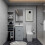 500mm Bathroom Vanity Unit Basin Sink Cabinet with 2 Drawers Grey 2