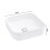 Living And Home Square Rounded Corners White Ceramic Countertop Basin Bathroom Sink W 390 mm 6