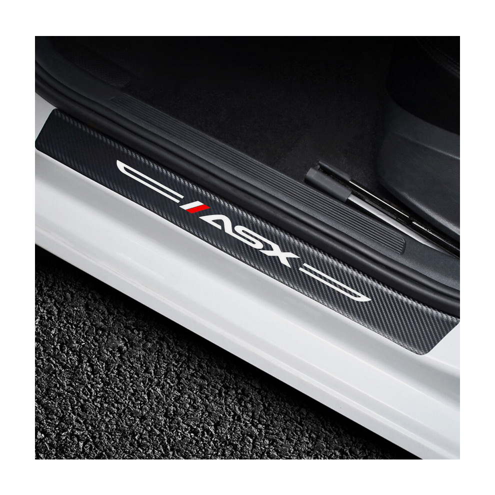 Car Door Sill Plate Protector Vinyl Leather Stickers Mitsubishi Asx 4754135897429
