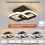 (Black Square) 1pc 3 Color LED Ceiling Light, 22 W Modern Flush Mount Ceiling Light 6