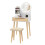 ELECWISH LED Mirror Dressing Table with Stool - 1-Drawer Vanity Set, Side Shelves, Dimmable 3-Mode Lighting, Easy Assembly 9