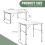 Folding Table Party Table Camping Table Trestle Table Garden Table Portable Dining Table Height Adjustable 2