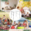 Aluminium Folding Camping Table 75 X 55cm Garden Table Side Table Picnic Table Foldable Height Adjustable 8