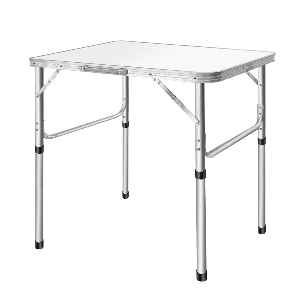 Garden Table Aluminium Camping Table Folding Side Table for Garden Outdoor Picnic Height Adjustable Lightweight Heavy Duty