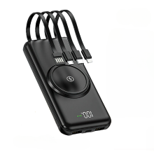 20000mAh Wireless Power Bank - Fast Charger with Dual USB & Qi Wireless Charging for iPhone & Samsung