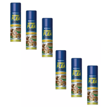 Pack Of 6 Pestshield Flea Spray for Home Dog Bed Cat Bed Pet 200ml