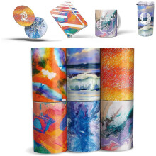 (Watercolor 003) Marble Infusible Transfer Ink Paper, 4.5\\