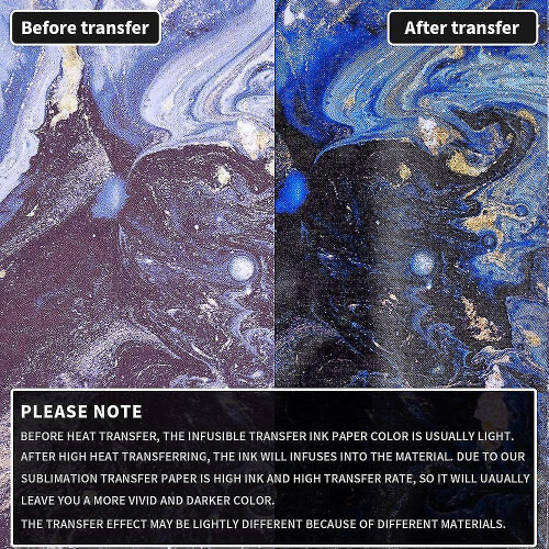 (Marble 1) Marble Infusible Transfer Ink Paper, 4.5\\ 2