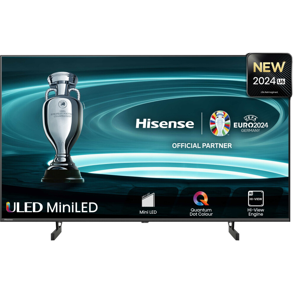 Hisense 55U6NQTUK 55 Inch 4K Ultra HD Smart TV Bluetooth WiFi