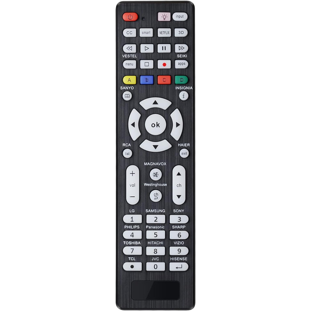 Universal Tv Remote For Samsung,Lg, Sony, Sharp, Vizio, Philips, Toshiba, Hitachi, Sanyo, Jvc, Tcl, Hisense, Vestel, Seiki, Insignia, Magnavox, Haier 6964187731048