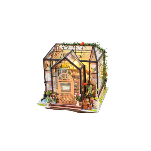 Handmade DIY Flower House 3D Handmade Assembly Small House Model 1