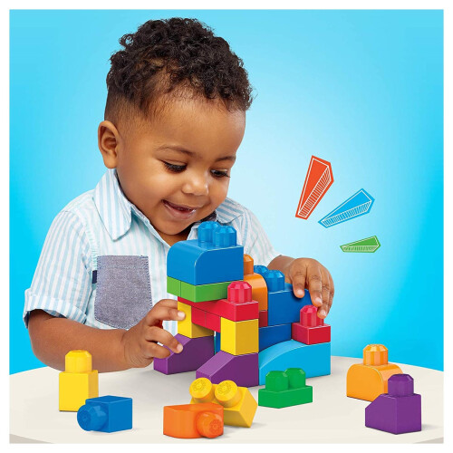 Mega Bloks Grosse Bautasche Blau 60 Stk 2