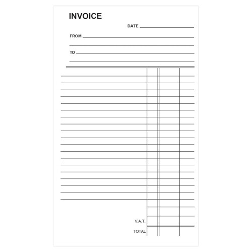 Triplicate Invoice Book 8x5" 1