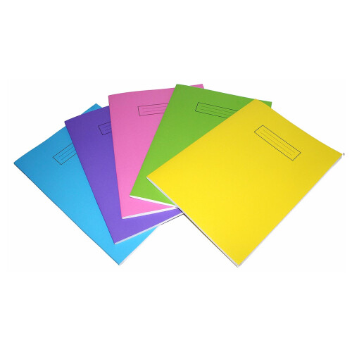 Colour Essentials A4 Bright Laminate Cover Notebook Lined (Assorted Colours) 1