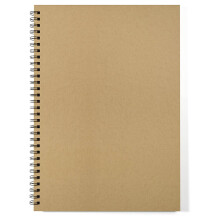 Silvine A3 Twin Wire Kraft Sketch Book - 100gsm Kraft Paper (40 Sheets)