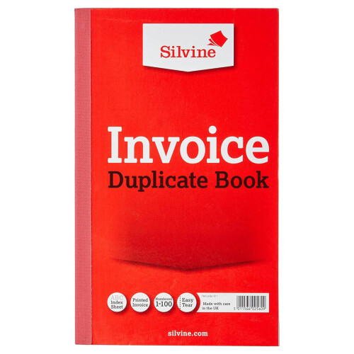 Triplicate Invoice Book 8x5"