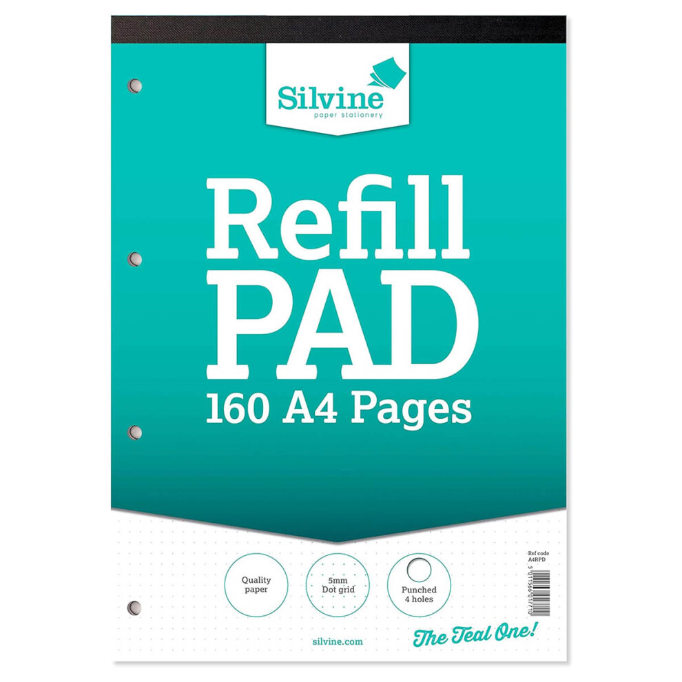 Silvine A4 Refill Pad Dot Grid