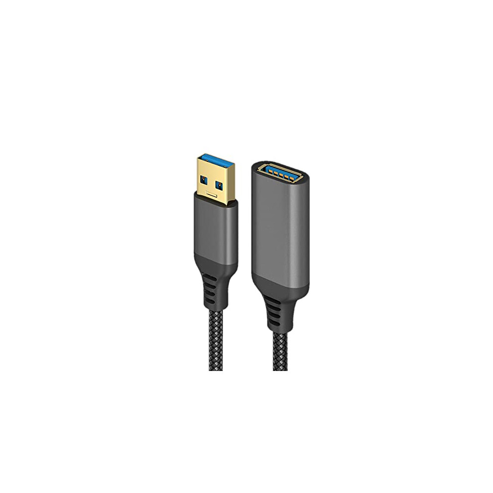 Eono Men's Usb 3.0 Extension Cable 2M, Usb 3.0 A To A Fe Usb Extender Lead 5Gbps High Speed Data Transfer Compatible With Printer, Scanner, Keyboard,