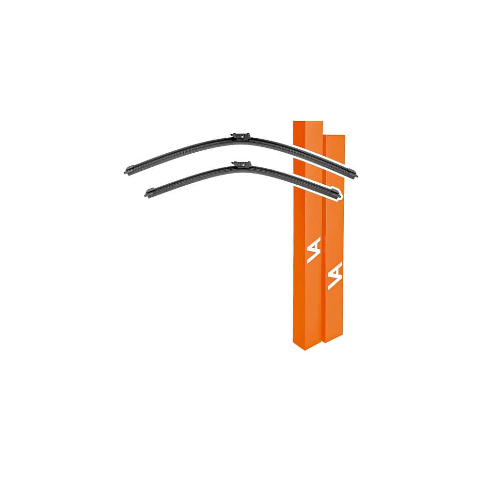 Via Albion Wiper Blades For Audi A4 Saloon (B8/B9, 2008-Onwards) All-Weather Front Wipers Set 5060757060554