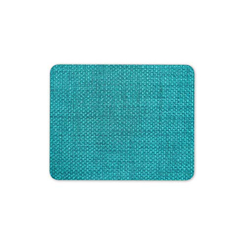 Turquoise Hessian Fabric Material Mouse Mat Pad - Funky Computer Fun #15093