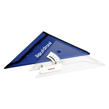 Liquidraw Angle Line Adjustable Set Square Acrylic Bevel Edge 200mm / 250mm / 300mm / 350mm (20cm)