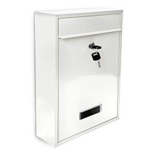 Mailbox/Letterbox Lockable Door, White