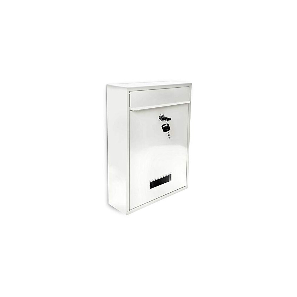 Mailbox/Letterbox Lockable Door, White 4052025032838