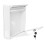 Mailbox/Letterbox Lockable Door, White 4