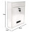 Mailbox/Letterbox Lockable Door, White 3