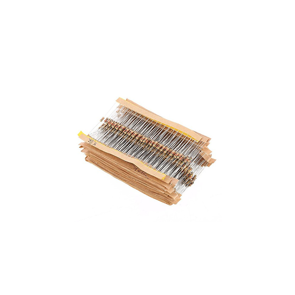 560Pcs 1/4W Watt 1% Carbon Film Resistors Assorted Kit Set 56 Values (1 Ohm~ 10M Ohm) 742548980825
