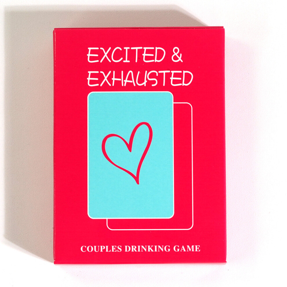 (Excited Exhausted) Card Games Adult Party Drinking Challenge Night Couples Bedroom Gift Interaction