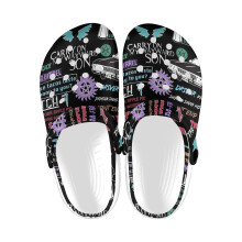 (Supernatural Collage_22275) Garden Clogs Shoes for Mens & Womens & Kids Clog Slippers Sandals