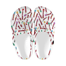 (Laboratory Blood Work Test Tube Pattern_8562) Garden Clogs Shoes for Mens & Womens & Kids Clog Slippers Sandals