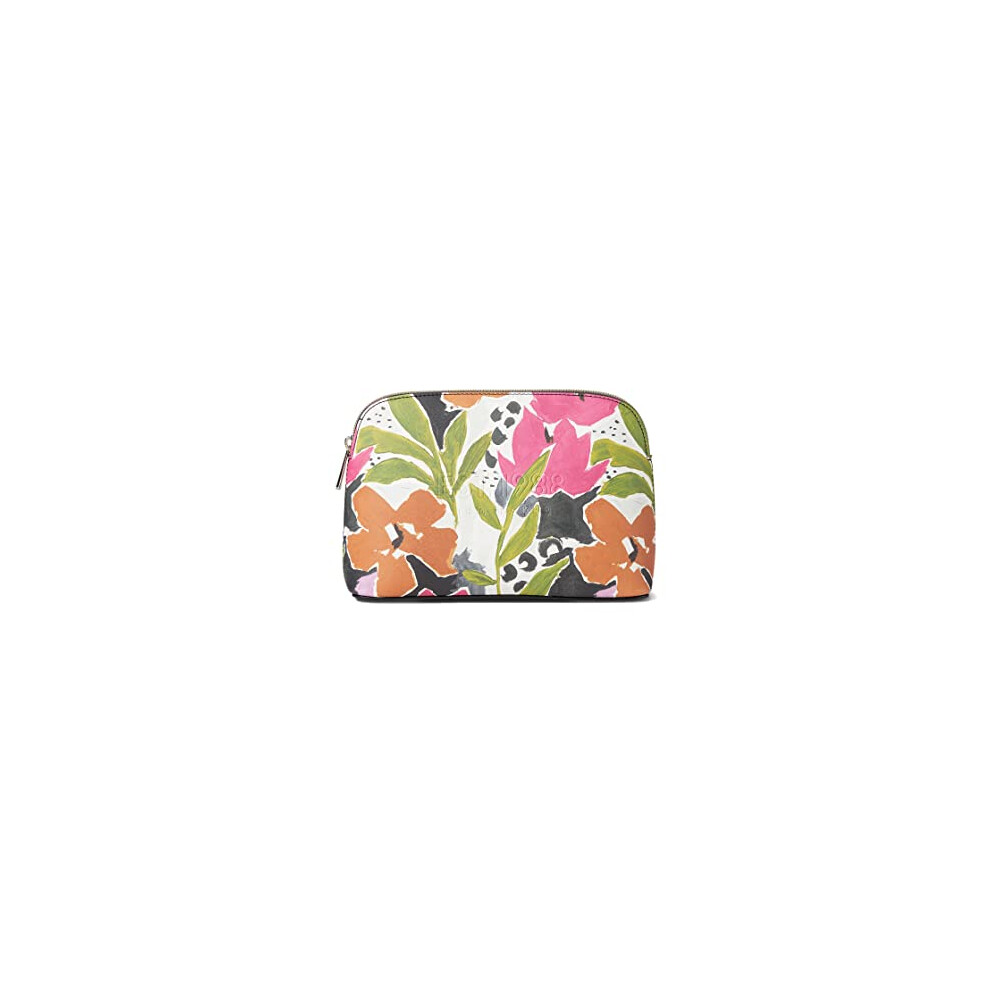 MEGSCON Printed Magnolia Makeup Bag, Pink, Pink, One Size