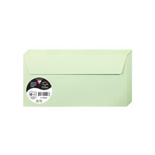 120020C - Pack of 50 Self-Adhesive Envelopes - DL Format 11x22cm - 120g/m² - Color Green - Invitation to Events and Correspondence - Pollen Range -