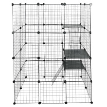 Large 4 Tier Cat Cage Playpen Enclosure Pet Kennel Metal Wire Crate