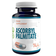 Ascorbyl Palmitate 500mg 120 Vegan Capsules, 3rd Party Lab Tested, High Strength Supplement, No Fillers or Bulkers, Gluten and GMO Free