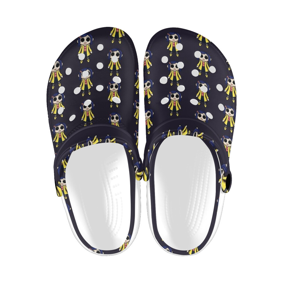 (Coraline Doll Chibi_8958) Garden Clogs Shoes for Mens & Womens & Kids Clog Slippers Sandals