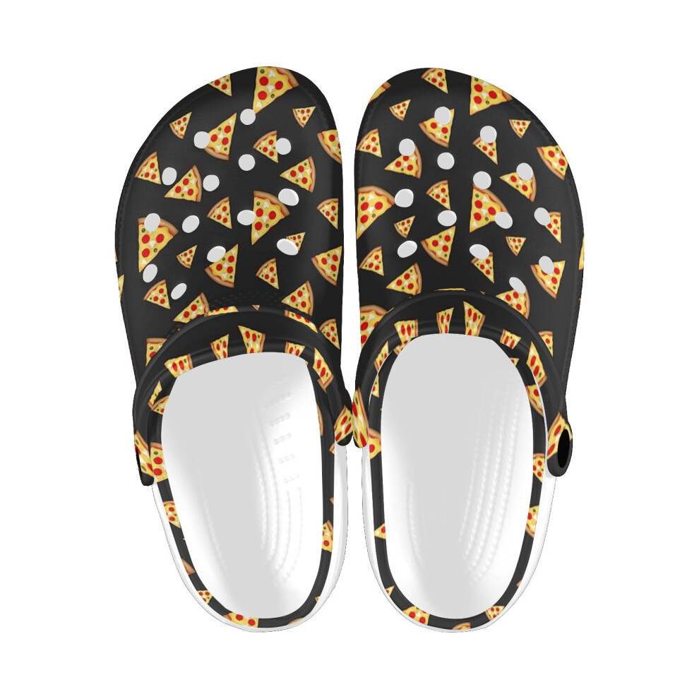 (Cool and fun pizza slices pattern_5297) Garden Clogs Shoes for Mens & Womens & Kids Clog Slippers Sandals