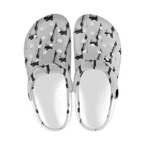 (Construction Crane_6012) Garden Clogs Shoes for Mens & Womens & Kids ...