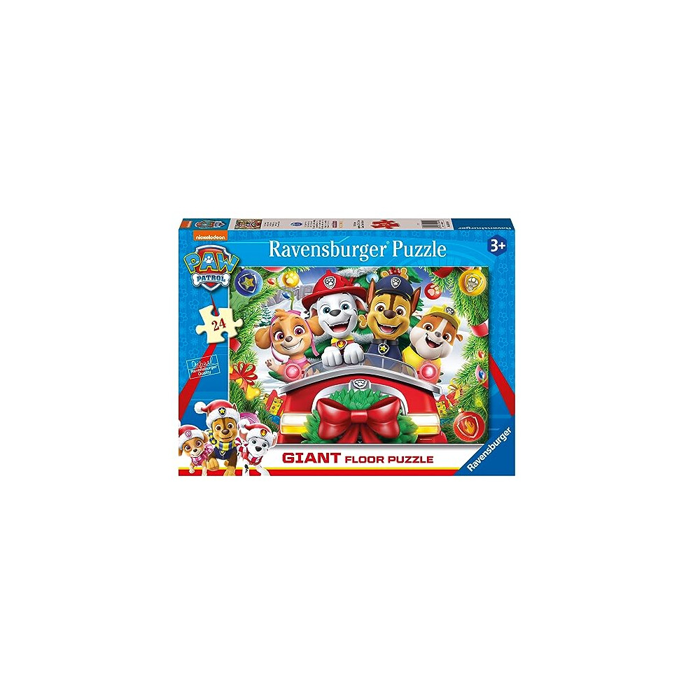 3168 Paw Patrol Christmas Special Edition 24 Piece Giant Floor Jigsaw Puzzle for Kids Age 3 Years Up