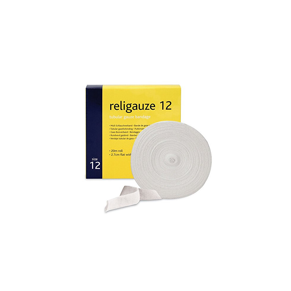 Reliance Medical Religrip Band Aid Tubular Gauze - Cotton Retention Bandage - Secure And Exceptional Wound Dressing Ideal For Fingers And Toes (20 M Uncut Roll)