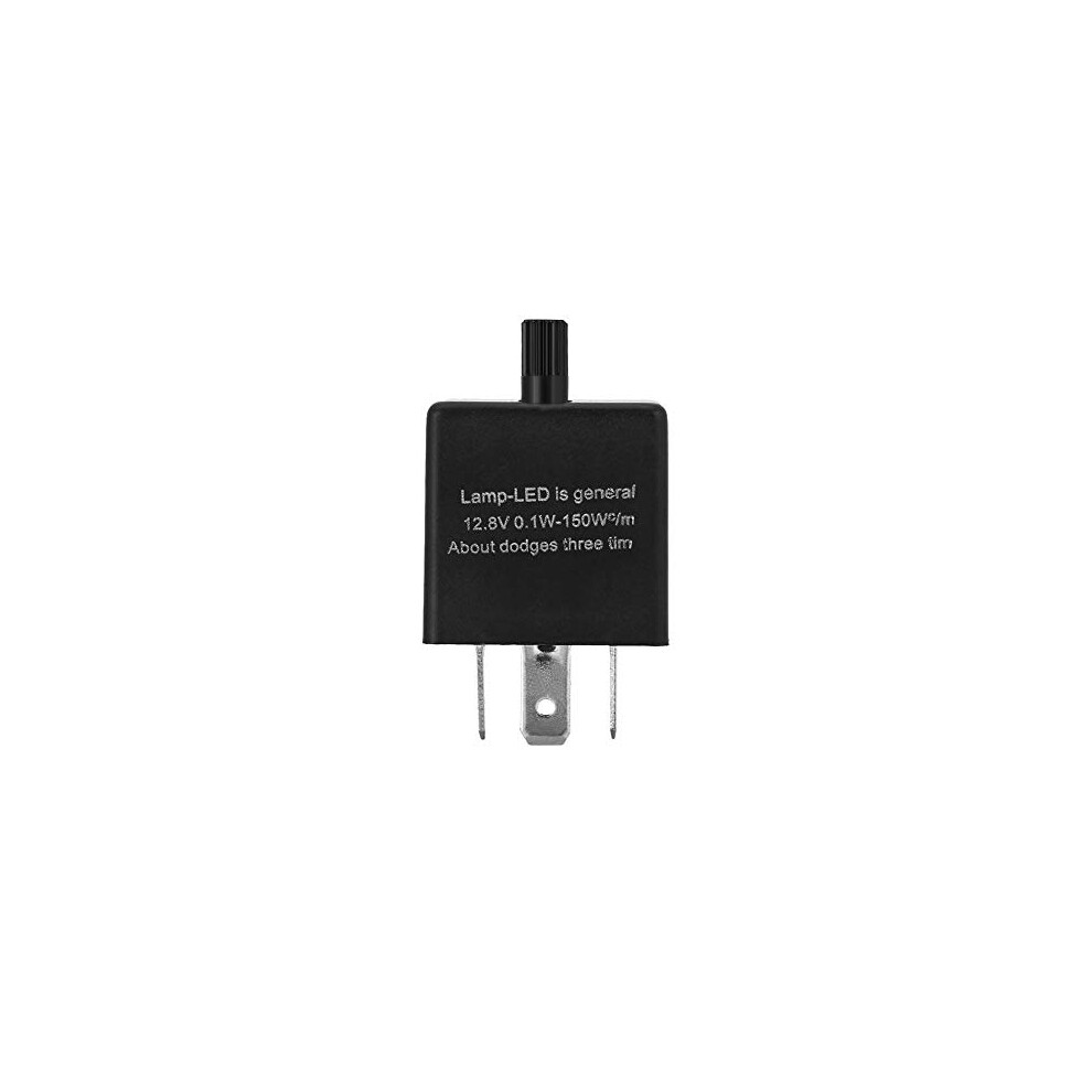 Led Flasher Relay, 12V 3 Pin Led Flasher Relay Adjustable Led Indicator Relay Blinker Flashing Relay 3 Pin Indicator Relay For Signal Indicator Light 792117105449