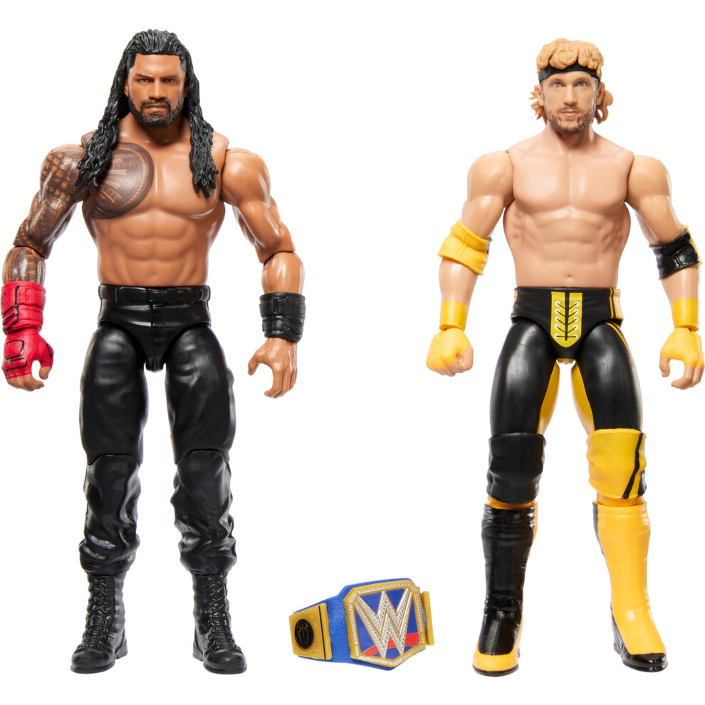 WWE Action Figure Battle Pack Championship Title Showdown Roman Reigns vs Logan Paul