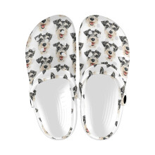 (Smiling Schnauzer _10542) Garden Clogs Shoes for Mens & Womens & Kids Clog Slippers Sandals